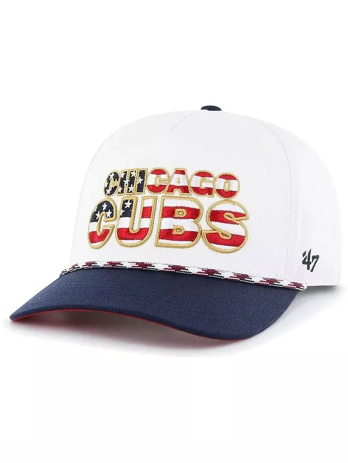 Мужская белая кепка Chicago Cubs с надписью Hitch Snapback '47 Brand — изображение 1 из 3, белый