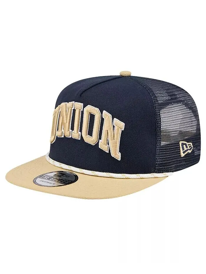 Мужская темно-синяя кепка Philadelphia Union Throwback Golfer Snapback New Era — изображение 4 из 4, темно-синий