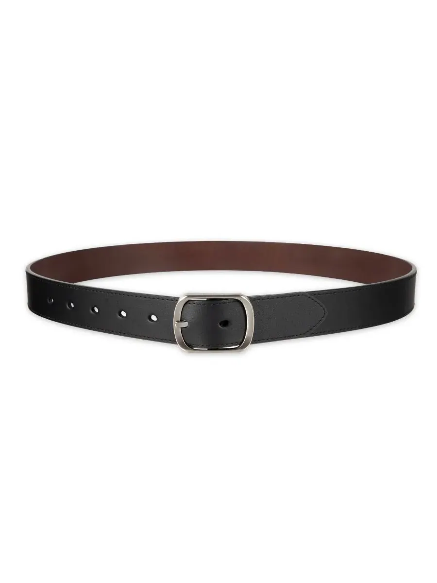 Комплект из 2 ремней с двусторонней пряжкой и центральной перекладиной Calvin Klein — изображение 4 из 6, черный