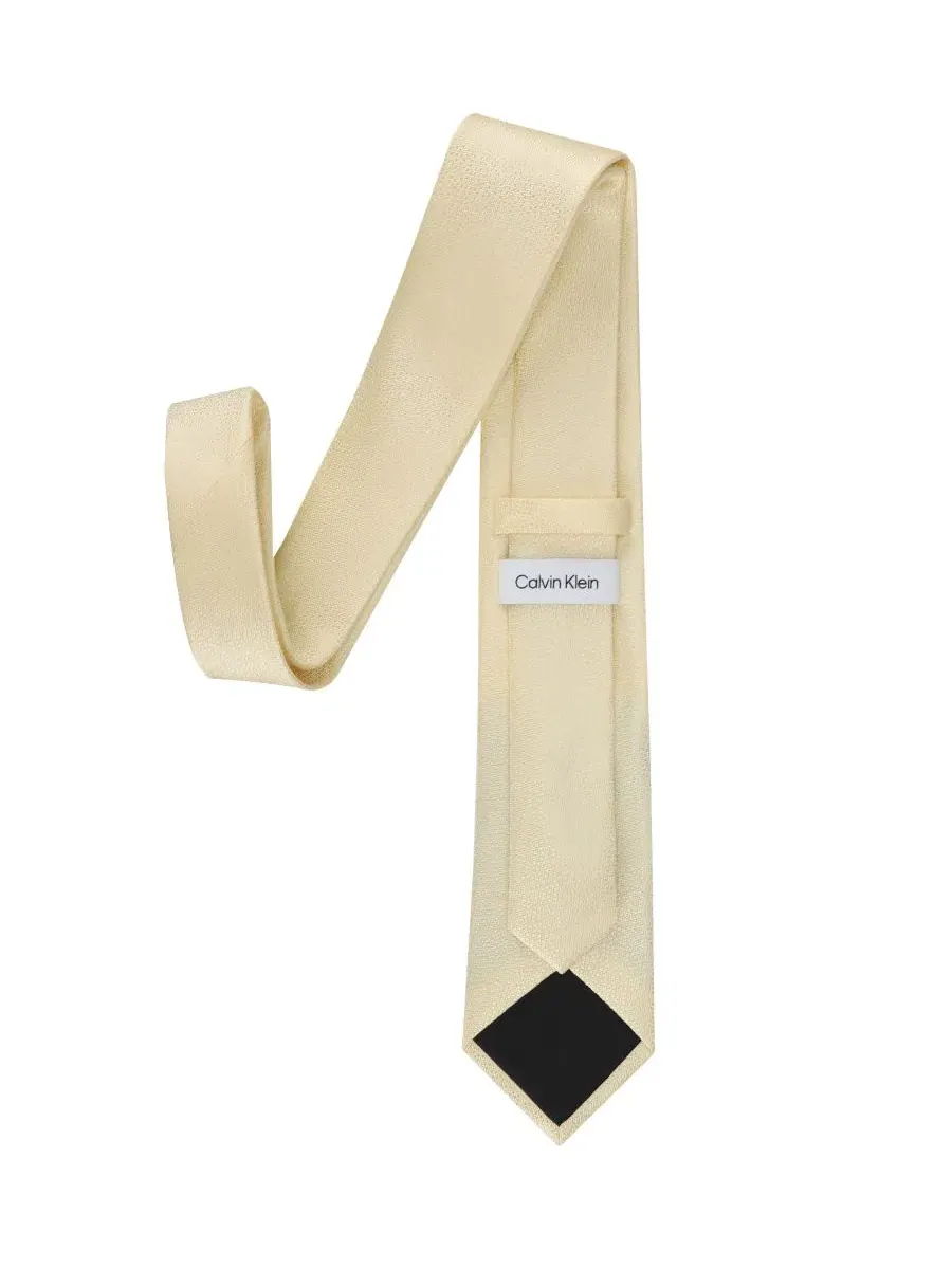 Мужской галстук Hart Unsolid Solid Textured Weave Classic Calvin Klein — изображение 2 из 5, желтый
