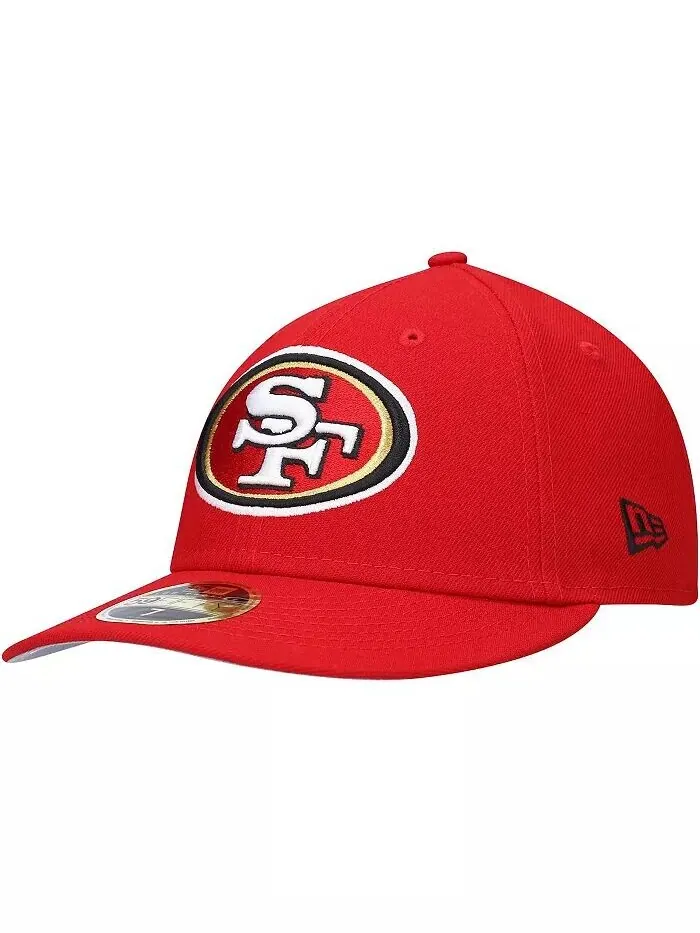 Мужская приталенная шляпа Scarlet San Francisco 49Ers Omaha Low Profile 59Fifty New Era — изображение 1 из 1, алый