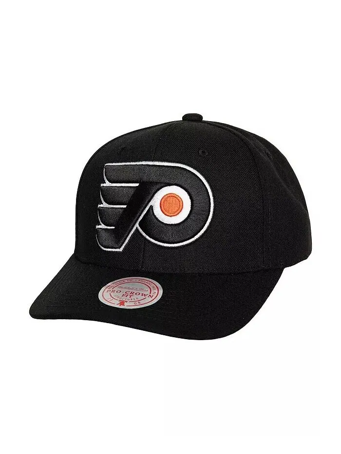 Мужская черная регулируемая кепка Philadelphia Flyers Team Ground Pro Mitchell & Ness — изображение 1 из 3, черный