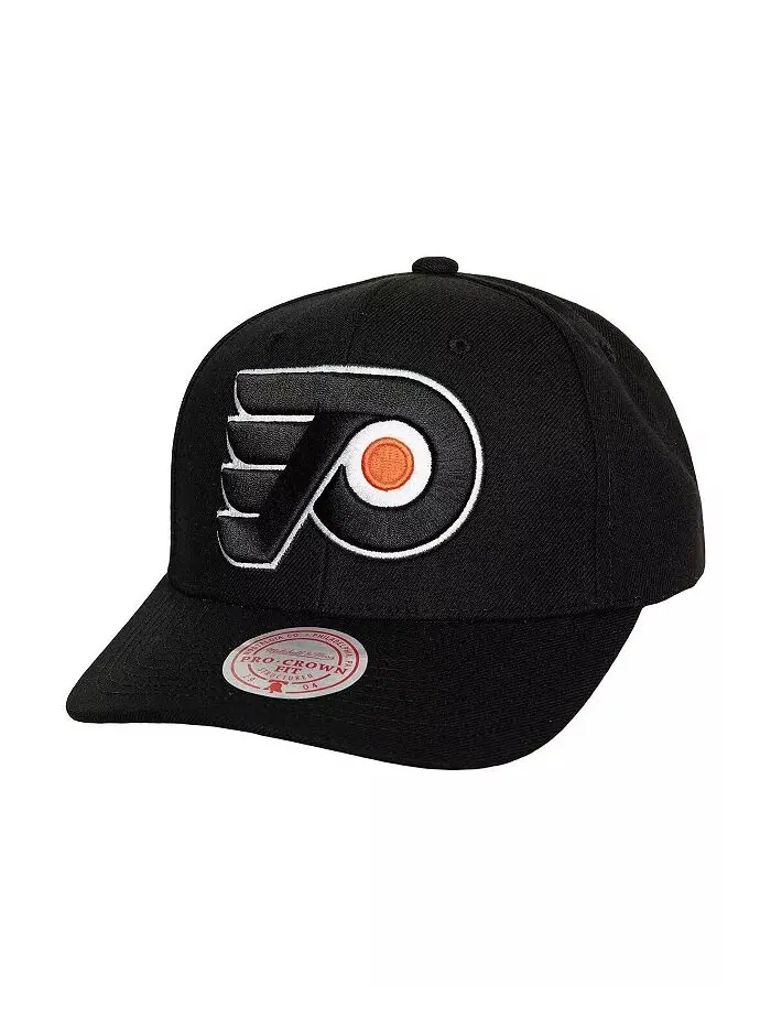 Мужская черная регулируемая кепка Philadelphia Flyers Team Ground Pro Mitchell & Ness — изображение 1 из 3