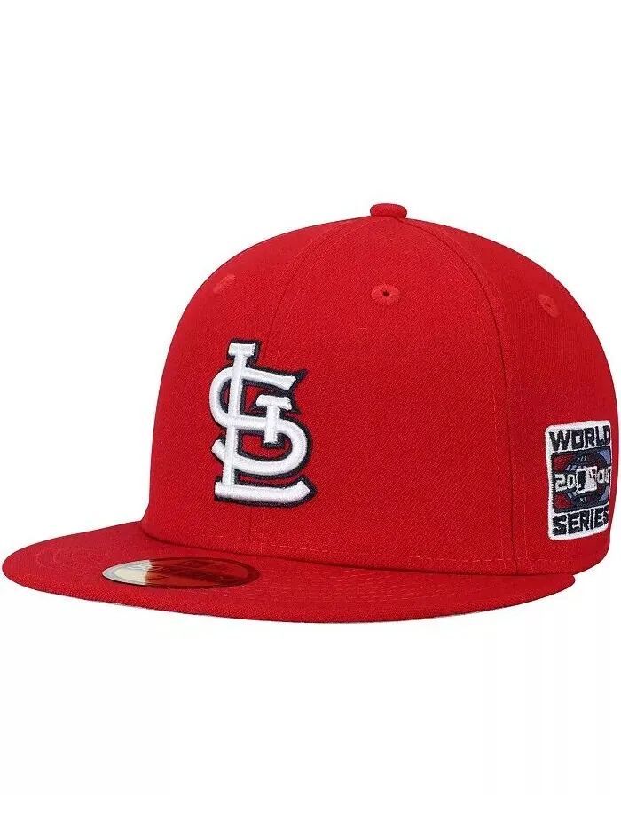 Мужская красная приталенная шляпа St. Louis Cardinals World Series 2006 59FIFTY New Era