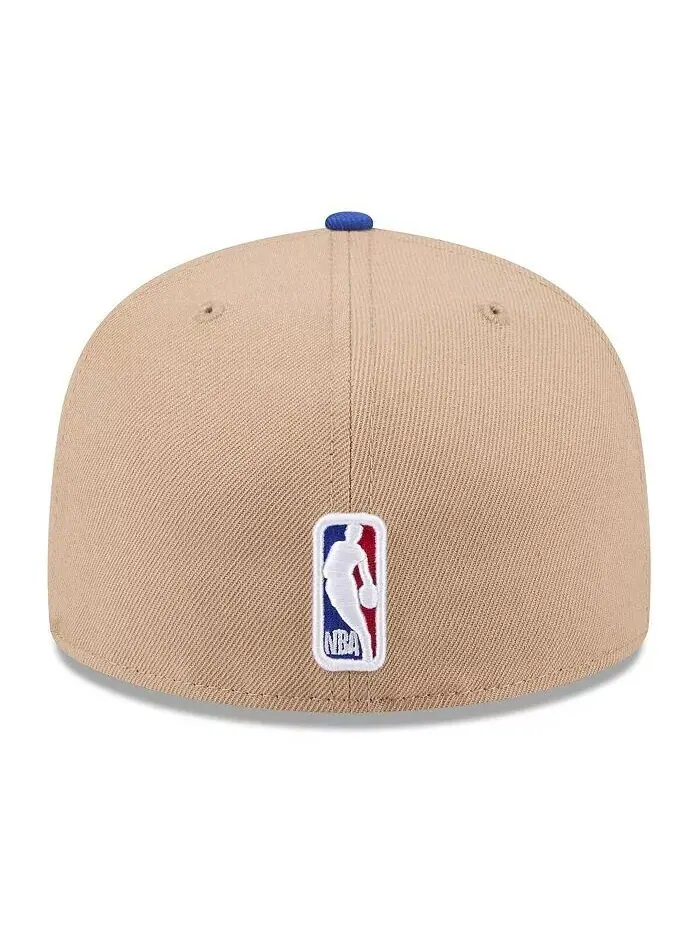 Мужская кепка Tan/Royal Golden State Warriors 2024 NBA Draft 59FIFTY Fitted New Era — изображение 3 из 4