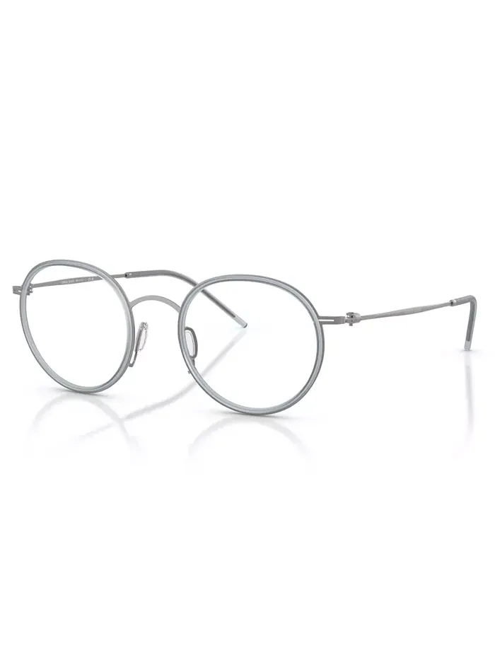 Мужские круглые очки, AR5155 Giorgio Armani — изображение 1 из 6, серебряный