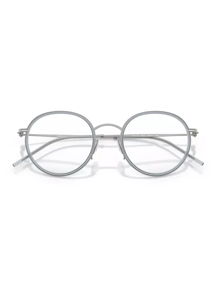 Мужские круглые очки, AR5155 Giorgio Armani — изображение 5 из 6, серебряный