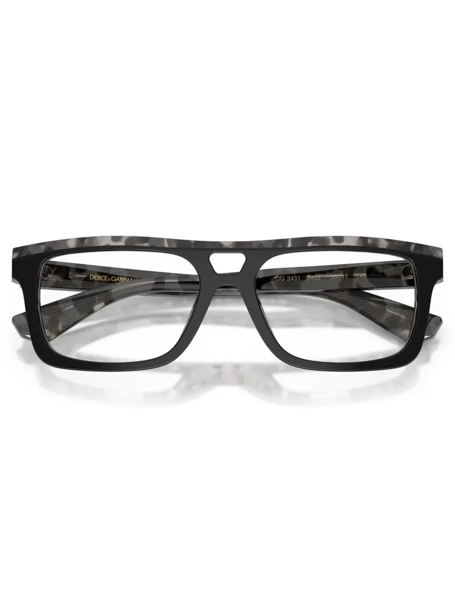 Мужские квадратные очки Dolce Gabbana, DG3431 Dolce&Gabbana — изображение 4 из 5, черный серый