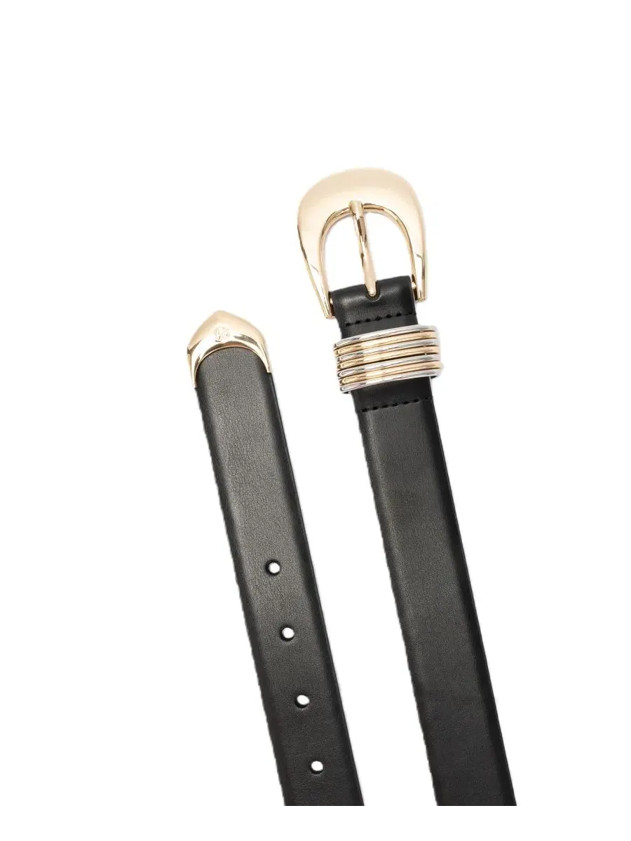 Ремень с пряжкой MICHAEL Kors Leather Black — изображение 3 из 5, черный