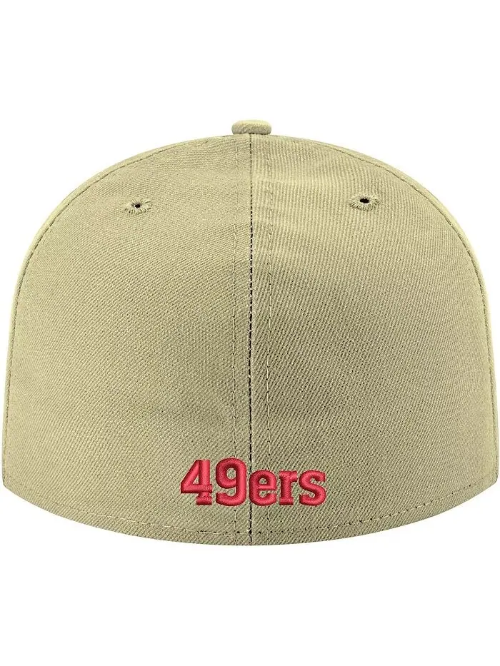 Мужская золотая бейсболка San Francisco 49ers Omaha Throwback 59FIFTY Fitted New Era — изображение 4 из 4