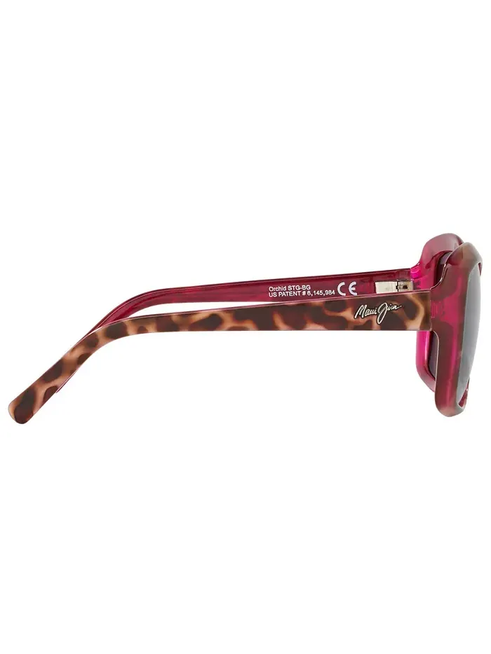 Женские поляризационные солнцезащитные очки Orchid Maui Jim — изображение 4 из 6, белый/розовый