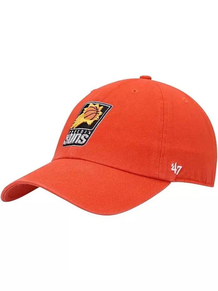 Мужская оранжевая регулируемая кепка Phoenix Suns Team Clean Up '47 Brand — изображение 1 из 4, оранжевый
