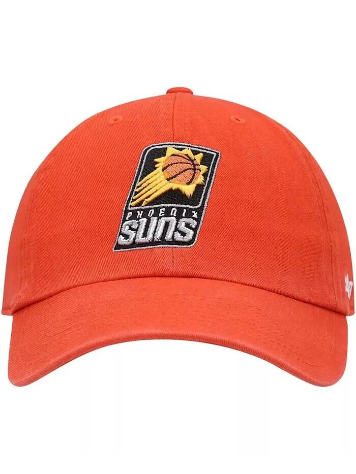 Мужская оранжевая регулируемая кепка Phoenix Suns Team Clean Up '47 Brand — изображение 2 из 4, оранжевый