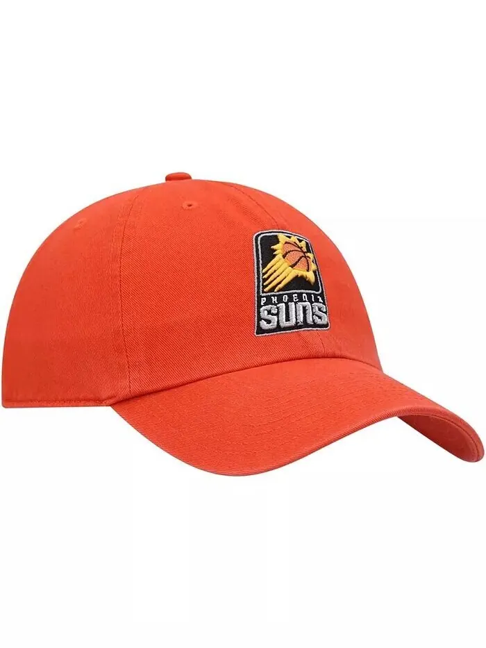 Мужская оранжевая регулируемая кепка Phoenix Suns Team Clean Up '47 Brand — изображение 3 из 4, оранжевый