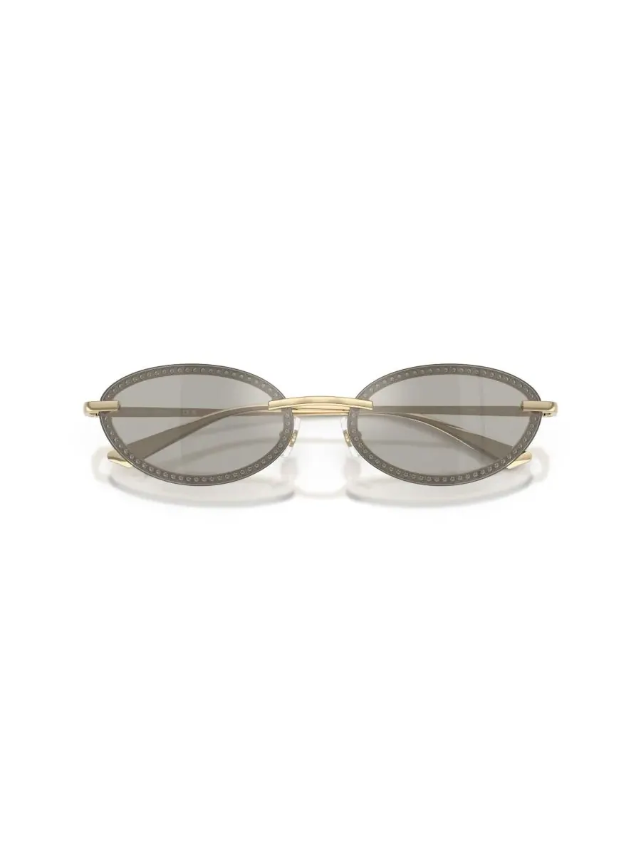 Женские овальные солнцезащитные очки, JC4020B Jimmy Choo, pale золото — изображение 5 из 6, бледный золотистый