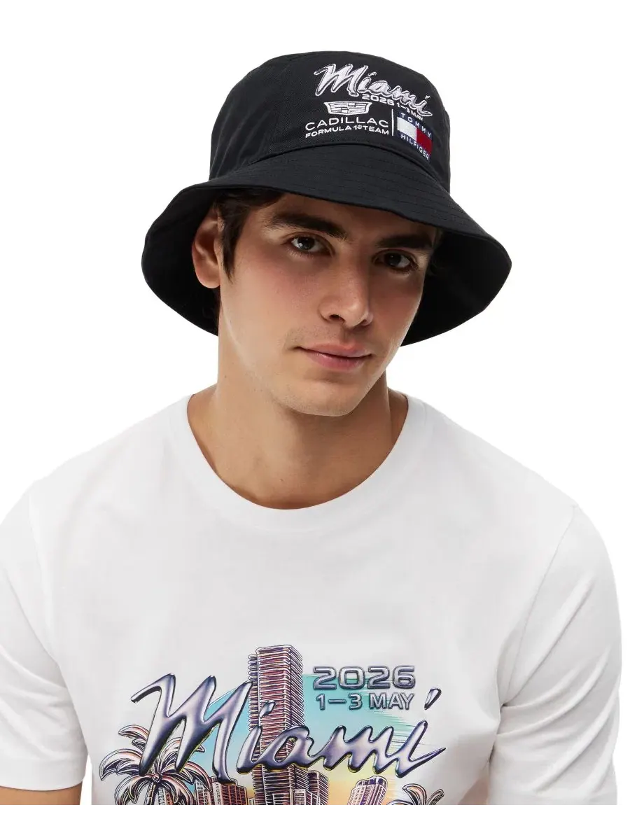 Мужская панама Cadillac F1 Miami Tommy Hilfiger — изображение 4 из 4, черный