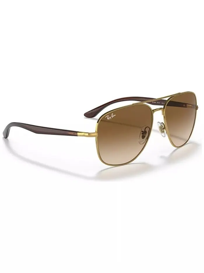 Солнцезащитные очки унисекс Ray-Ban — изображение 7 из 9, золотистый