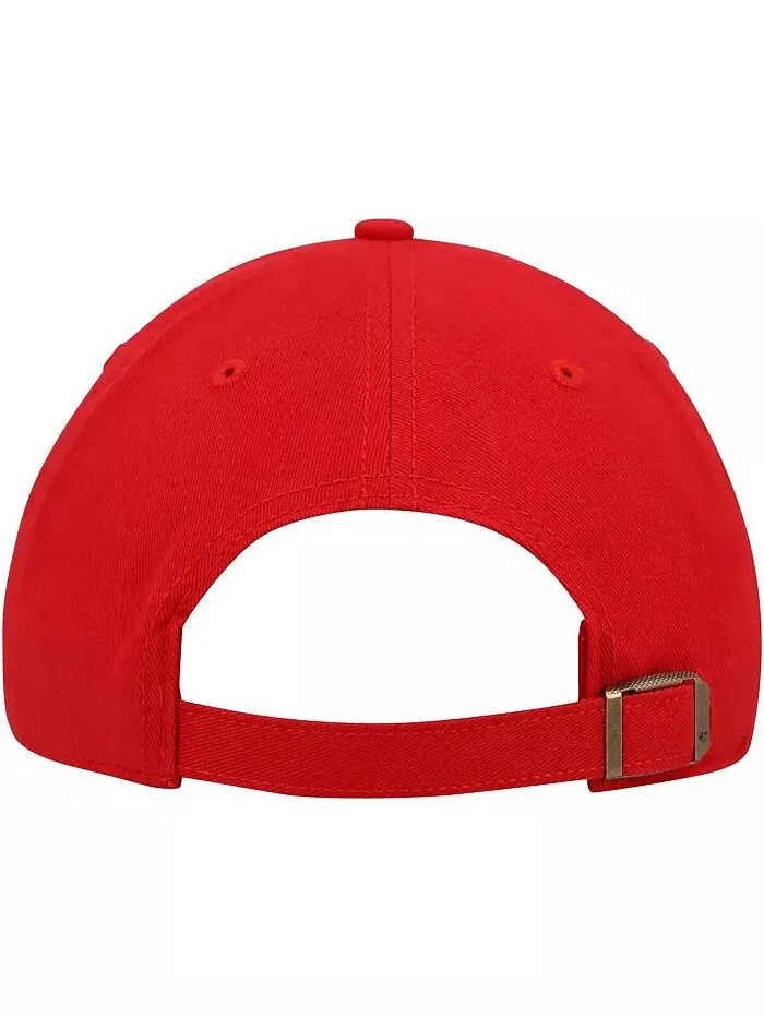 Женская красная шапка Calgary Flames Team Miata Clean Up Adjustable '47 Brand — изображение 2 из 4