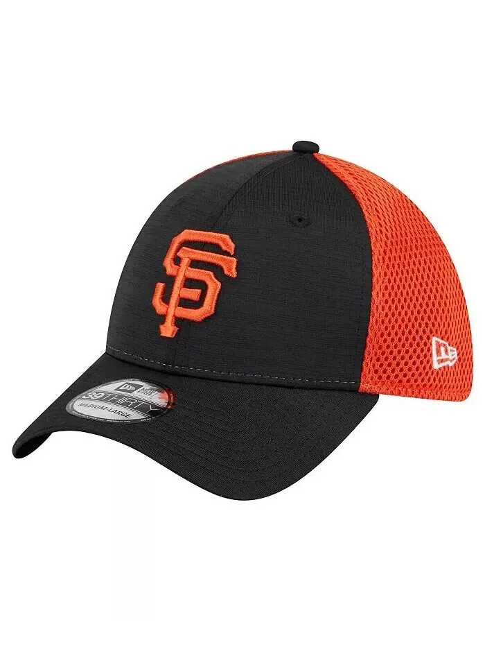 Мужская черная кепка San Francisco Giants Neo 39Thirty Flex New Era — изображение 1 из 4, черный