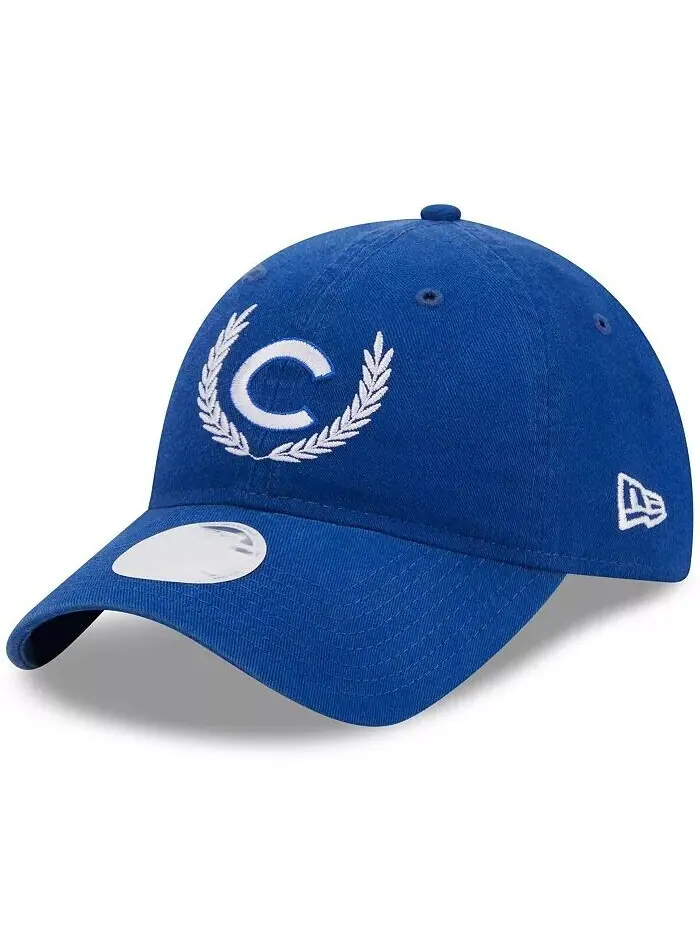 Женская регулируемая кепка Royal Chicago Cubs Leaves 9TWENTY New Era — изображение 1 из 4, королевский