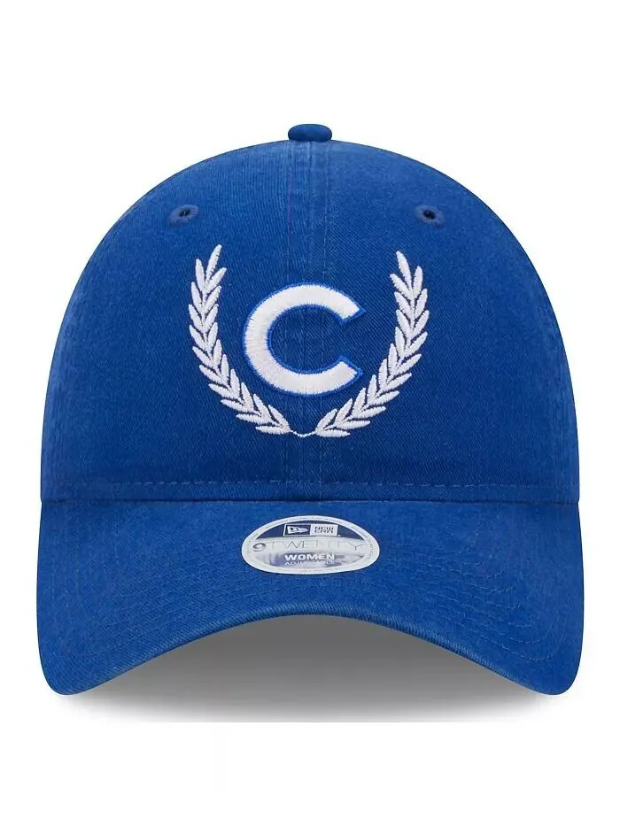 Женская регулируемая кепка Royal Chicago Cubs Leaves 9TWENTY New Era — изображение 2 из 4, королевский