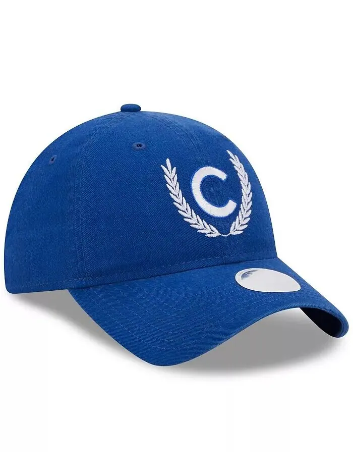 Женская регулируемая кепка Royal Chicago Cubs Leaves 9TWENTY New Era — изображение 3 из 4, королевский
