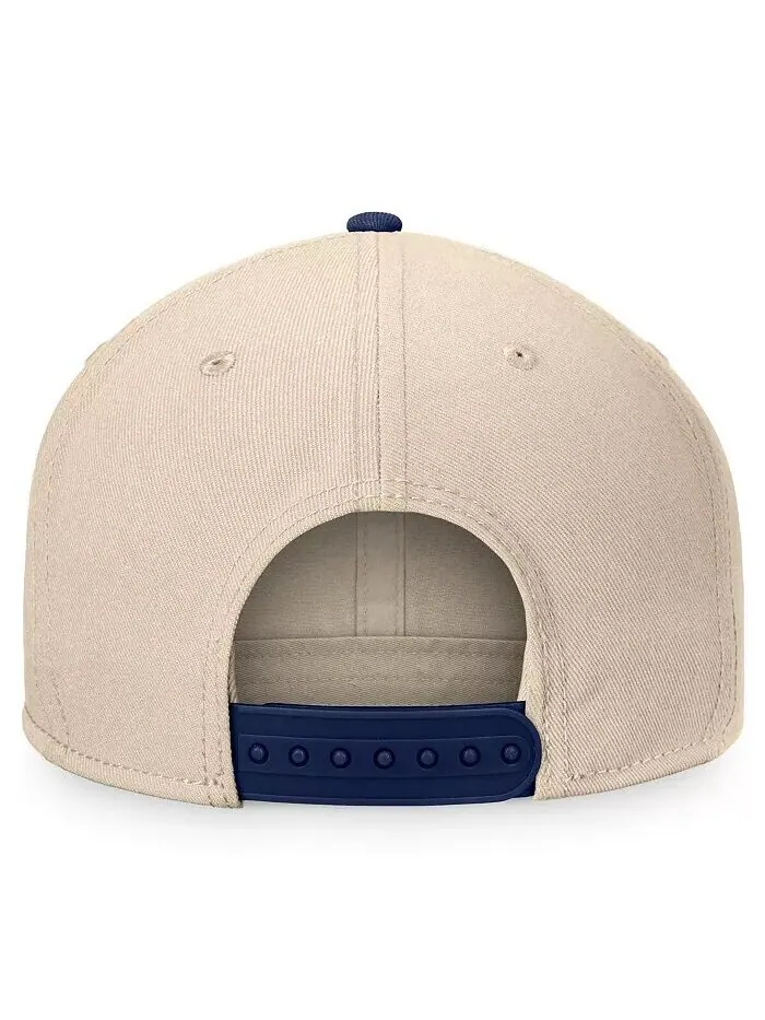 Мужская кремовая/темно-синяя кепка New York Rangers Goalaso Snapback Fanatics — изображение 2 из 4, кремовый темно-синий