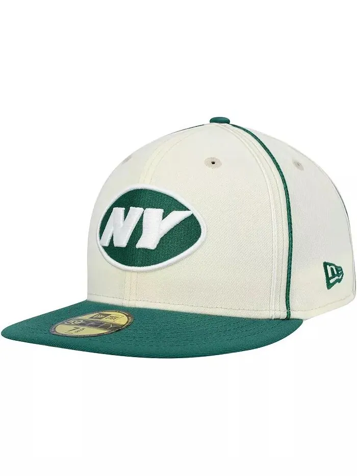 Мужская зеленая шапка New York Jets Soutache 59FIFTY Fitted New Era