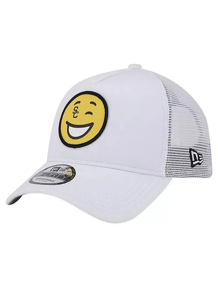 Мужская белая регулируемая кепка USC Trojans Wink Foam Trucker New Era — изображение 1 из 4