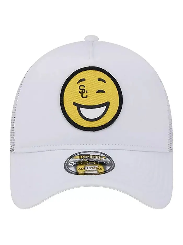 Мужская белая регулируемая кепка USC Trojans Wink Foam Trucker New Era — изображение 3 из 4