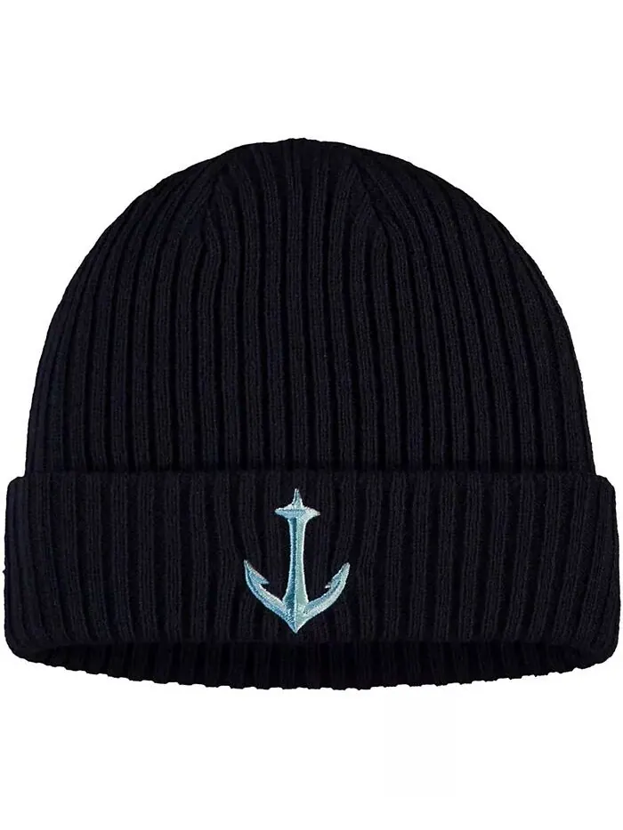 Мужская вязаная шапка Deep Sea Navy Blue Seattle Kraken Secondary Logo с манжетами Fanatics — изображение 1 из 1