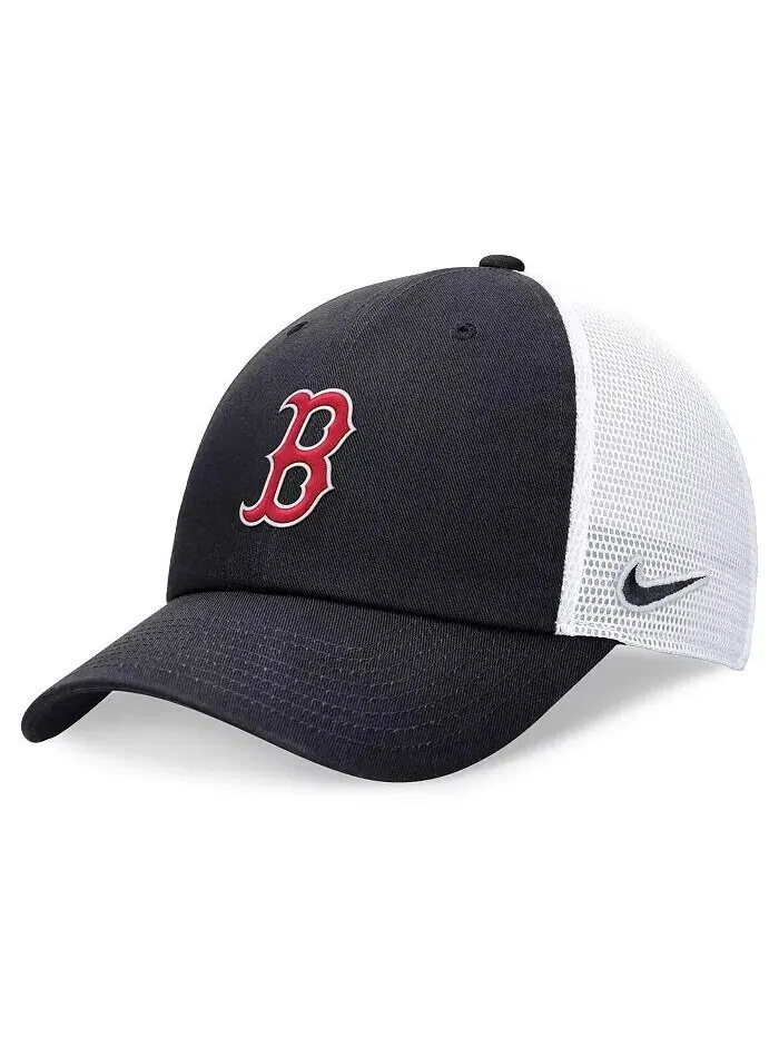 Мужская темно-синяя регулируемая кепка Boston Red Sox Club Trucker Nike — изображение 1 из 4