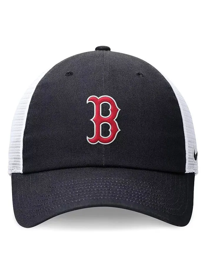 Мужская темно-синяя регулируемая кепка Boston Red Sox Club Trucker Nike — изображение 4 из 4