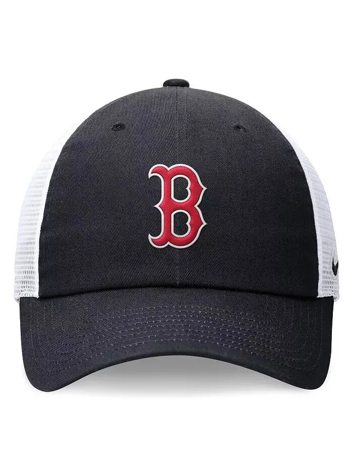 Мужская темно-синяя регулируемая кепка Boston Red Sox Club Trucker Nike — изображение 4 из 4, темно-синий