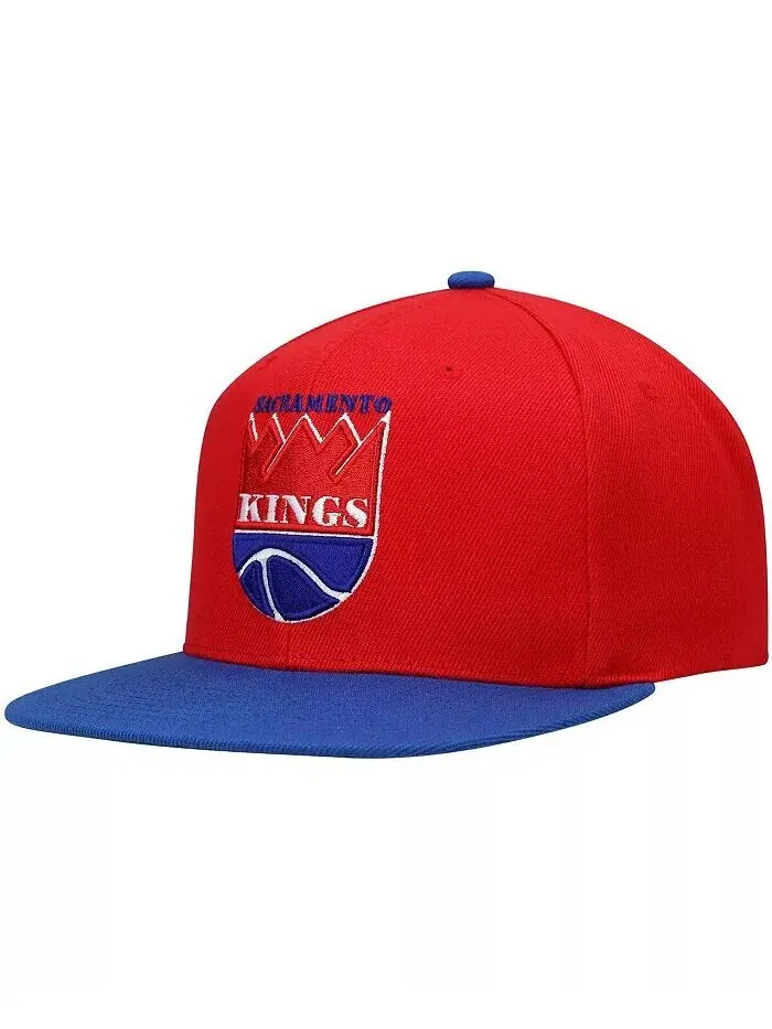 Мужская красная и королевская бейсболка Sacramento Kings Hardwood Classics Snapback Mitchell & Ness — изображение 3 из 4