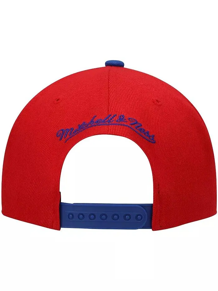 Мужская красная и королевская бейсболка Sacramento Kings Hardwood Classics Snapback Mitchell & Ness — изображение 4 из 4