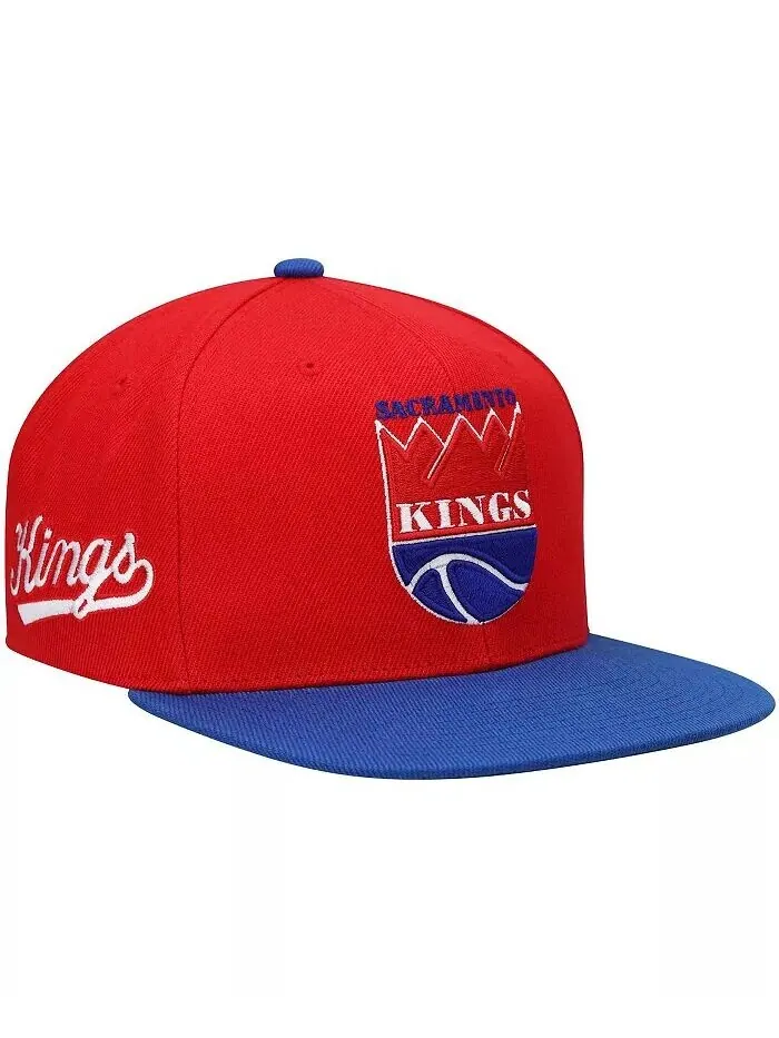 Мужская красная и королевская шляпа Sacramento Kings Hardwood Classics Snapback Mitchell & Ness — изображение 1 из 4, красный