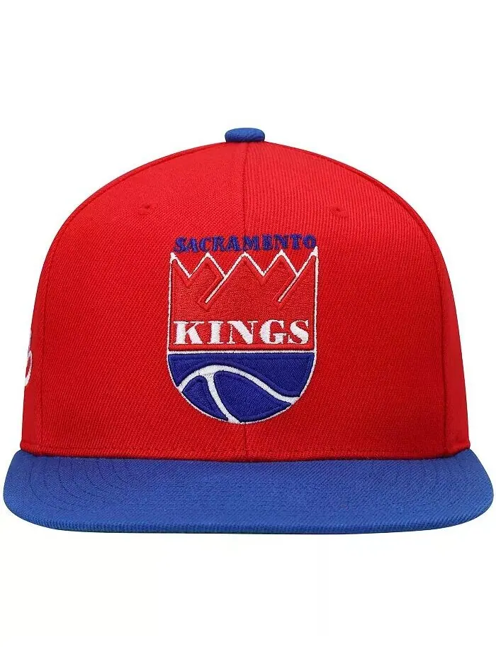 Мужская красная и королевская шляпа Sacramento Kings Hardwood Classics Snapback Mitchell & Ness — изображение 2 из 4, красный