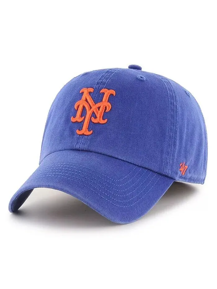 Мужская приталенная шляпа с логотипом Royal New York Mets Franchise '47 Brand — изображение 1 из 2, королевский