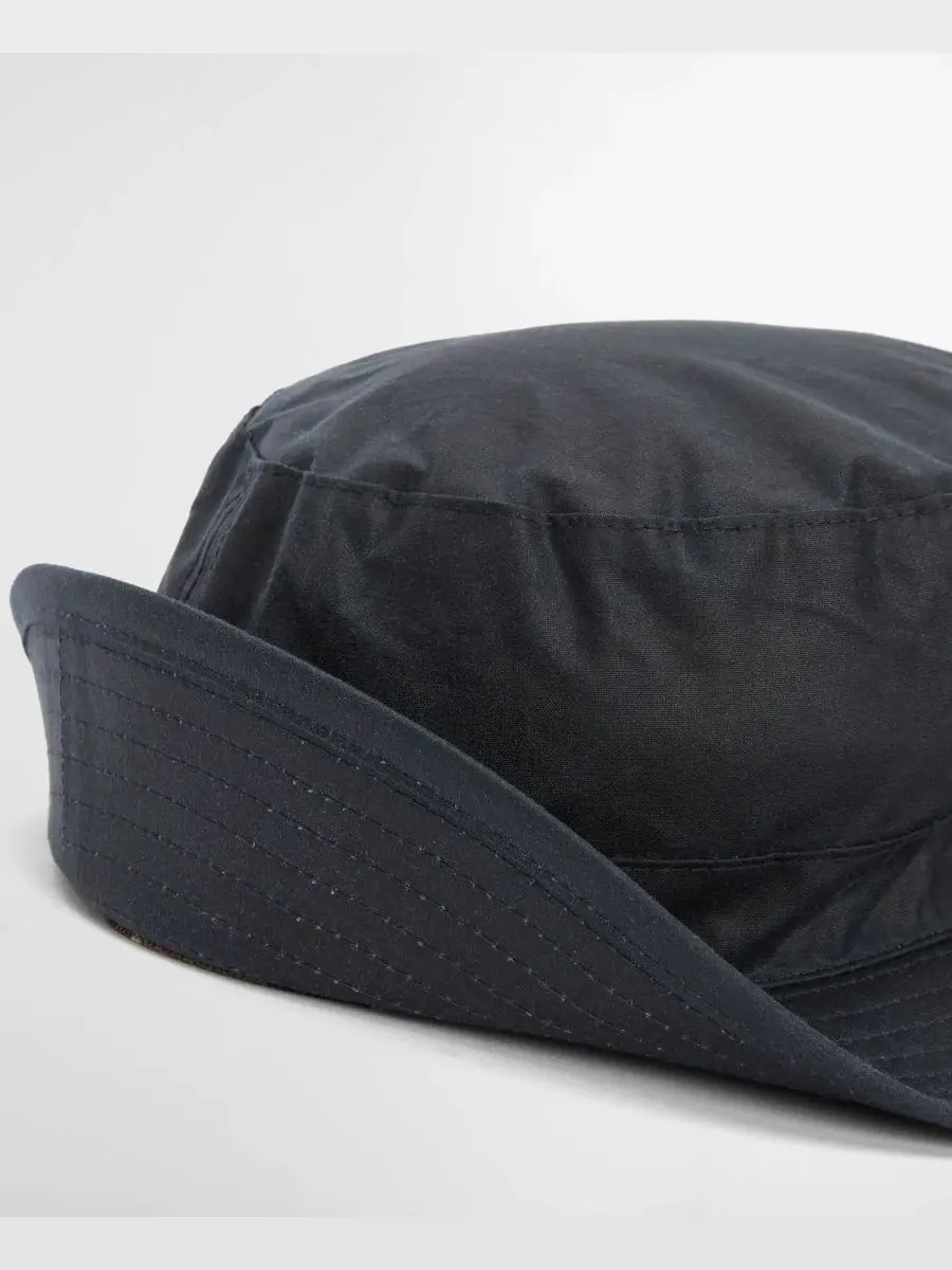 Мужская панама из вощеного хлопка Barbour — изображение 3 из 5, темно-синий