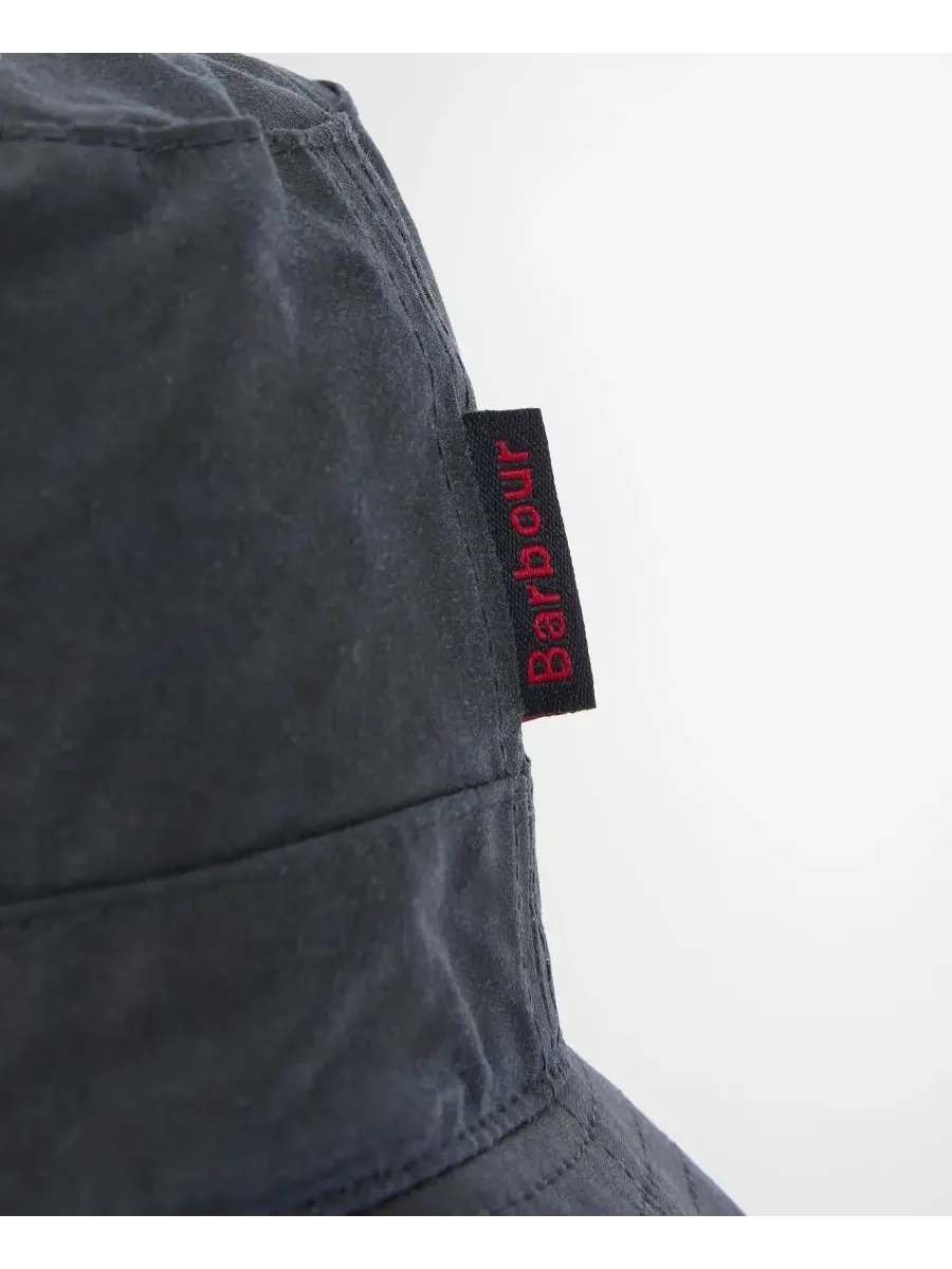 Мужская панама из вощеного хлопка Barbour — изображение 4 из 5, темно-синий