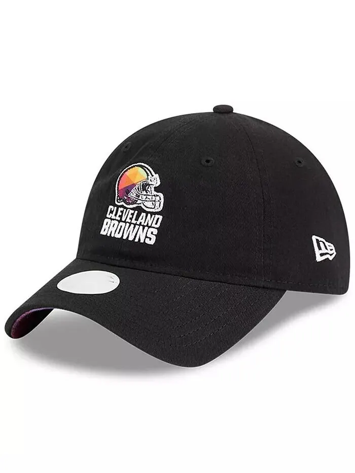 Женская черная регулируемая кепка Cleveland Browns 2023 NFL Crucial Catch 9TWENTY New Era — изображение 4 из 4, черный