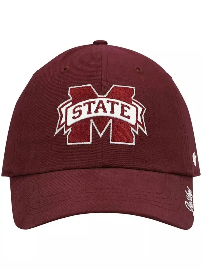 Женская темно-бордовая регулируемая шляпа с логотипом Mississippi State Bulldogs Miata Clean Up '47 — изображение 2 из 4
