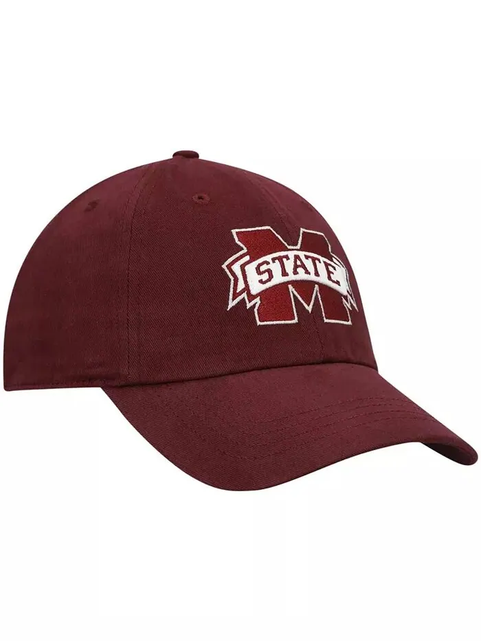 Женская кепка Maroon Mississippi State Bulldogs Miata Clean Up с логотипом и регулируемой головкой — изображение 3 из 4