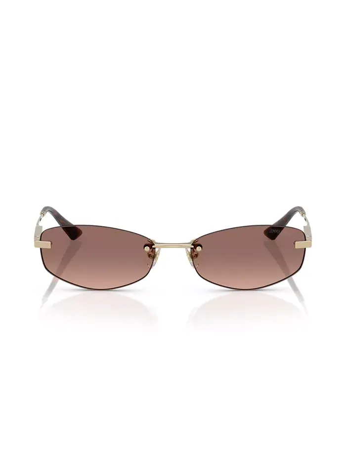 Женские солнцезащитные очки JC4013D Jimmy Choo — изображение 7 из 10, розовый золотистый