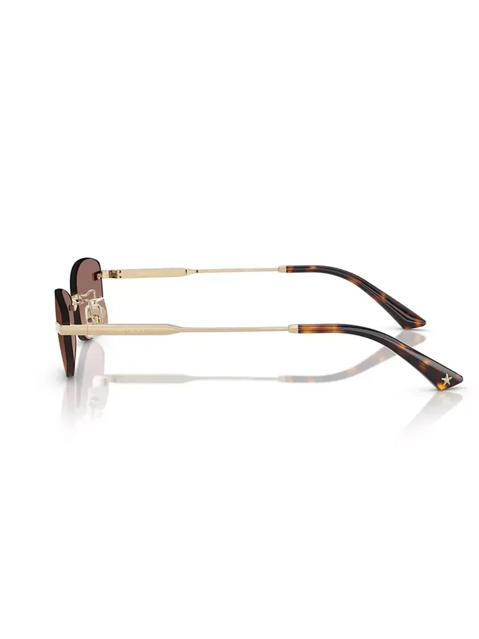 Женские солнцезащитные очки JC4013D Jimmy Choo — изображение 8 из 10, розовый золотистый