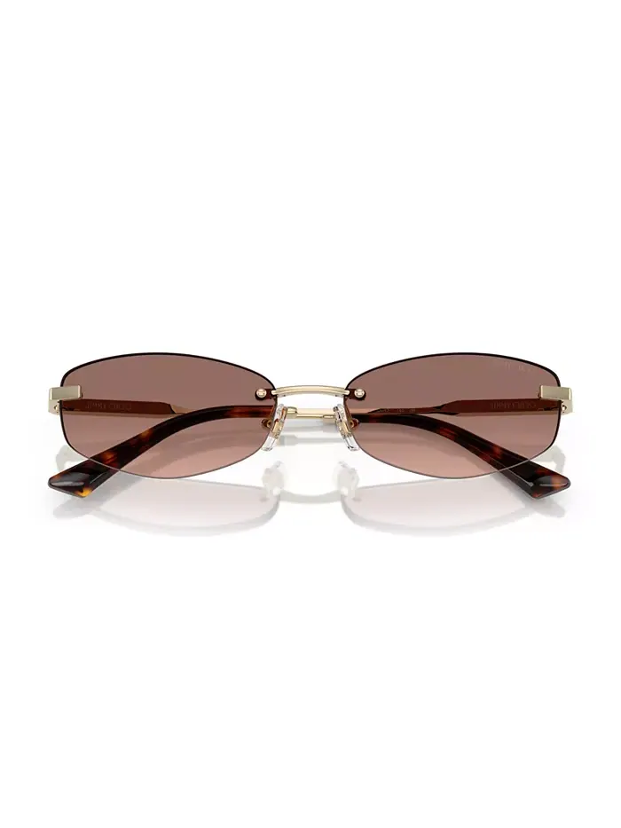 Женские солнцезащитные очки JC4013D Jimmy Choo — изображение 10 из 10, розовый золотистый