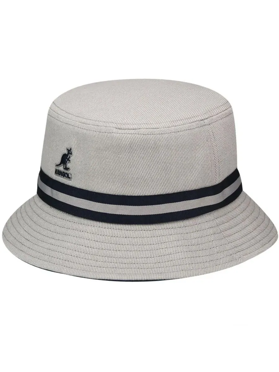 Мужская полосатая панама Lahinch Kangol — изображение 2 из 2, серый