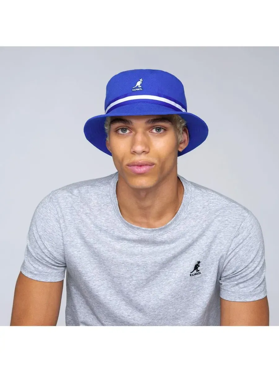 Мужская полосатая панама Lahinch Kangol — изображение 3 из 4, синий