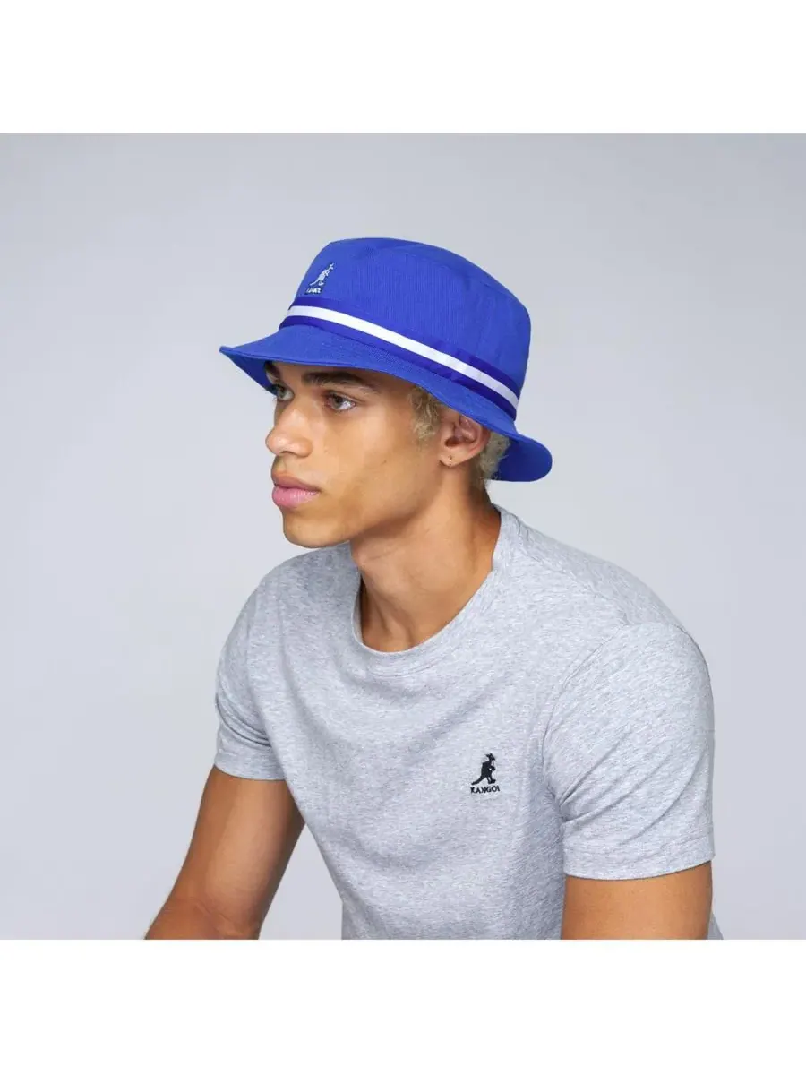 Мужская полосатая панама Lahinch Kangol — изображение 4 из 4, синий